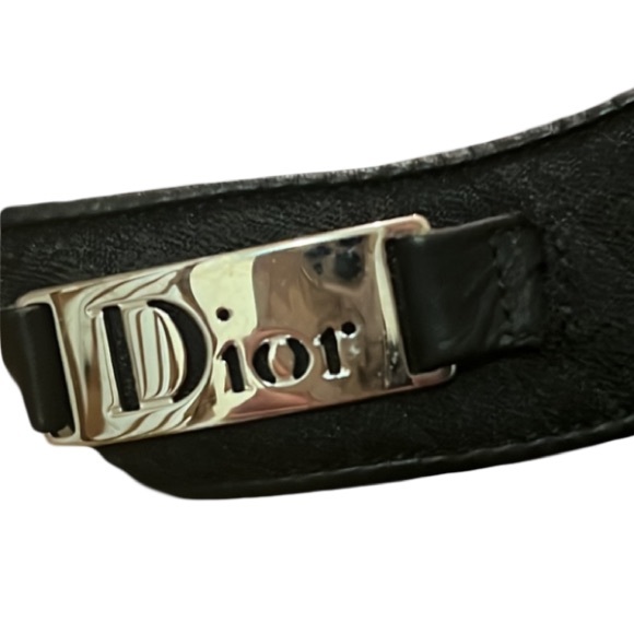 Dior Black Designer Logo Canvas Flip Flop Sandals - Picture 8 of 9